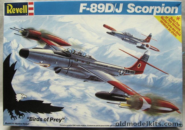 Revell 1/48 F-89D/J Scorpion - F-89D or F-89J Versions - (F-89), 4548 plastic model kit